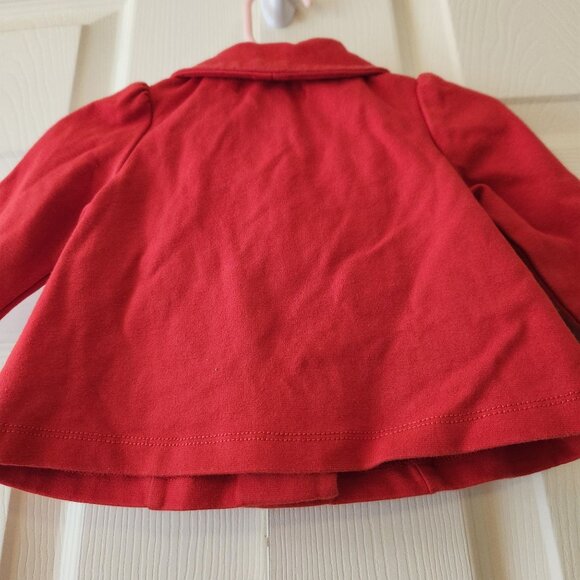 Gymboree Red Baby Girls Jacket With Pockets & Button Front 3-6M - Picture 8 of 9